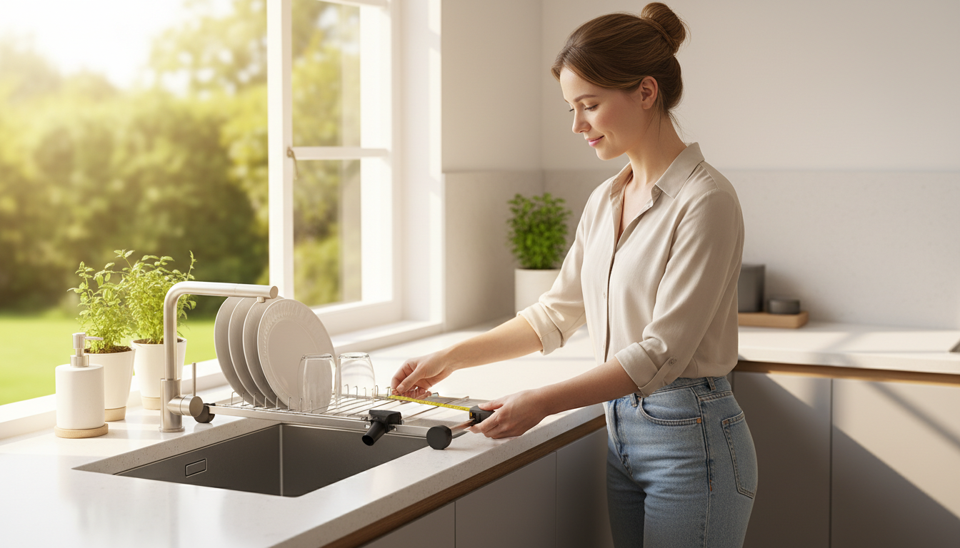 Comment ajuster un égouttoir extensible