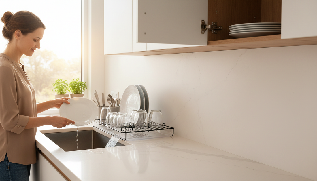 Idées d'organisation de vaisselle avec égouttoirs