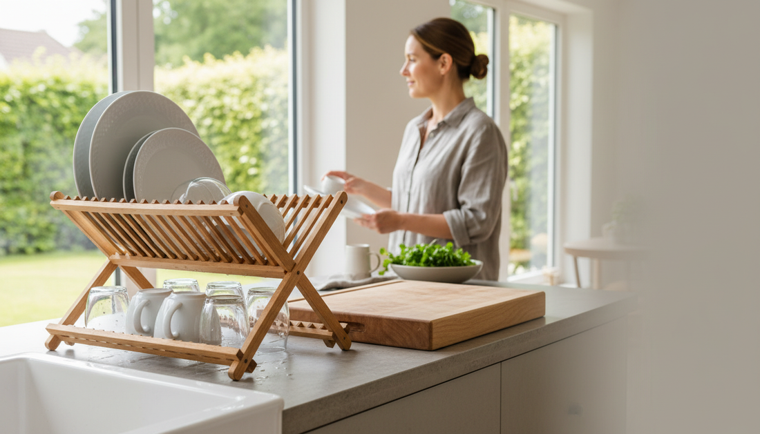 Les égouttoirs en bois pour une touche naturelle