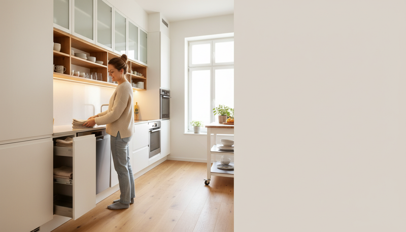 Optimisation d'espace dans une petite cuisine