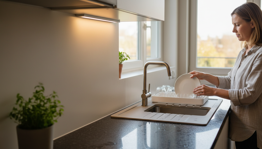 Pas assez de lumière : égouttoirs pour cuisine sombre