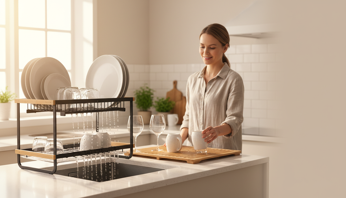 Étagère égouttoir vs égouttoir plat : les différences