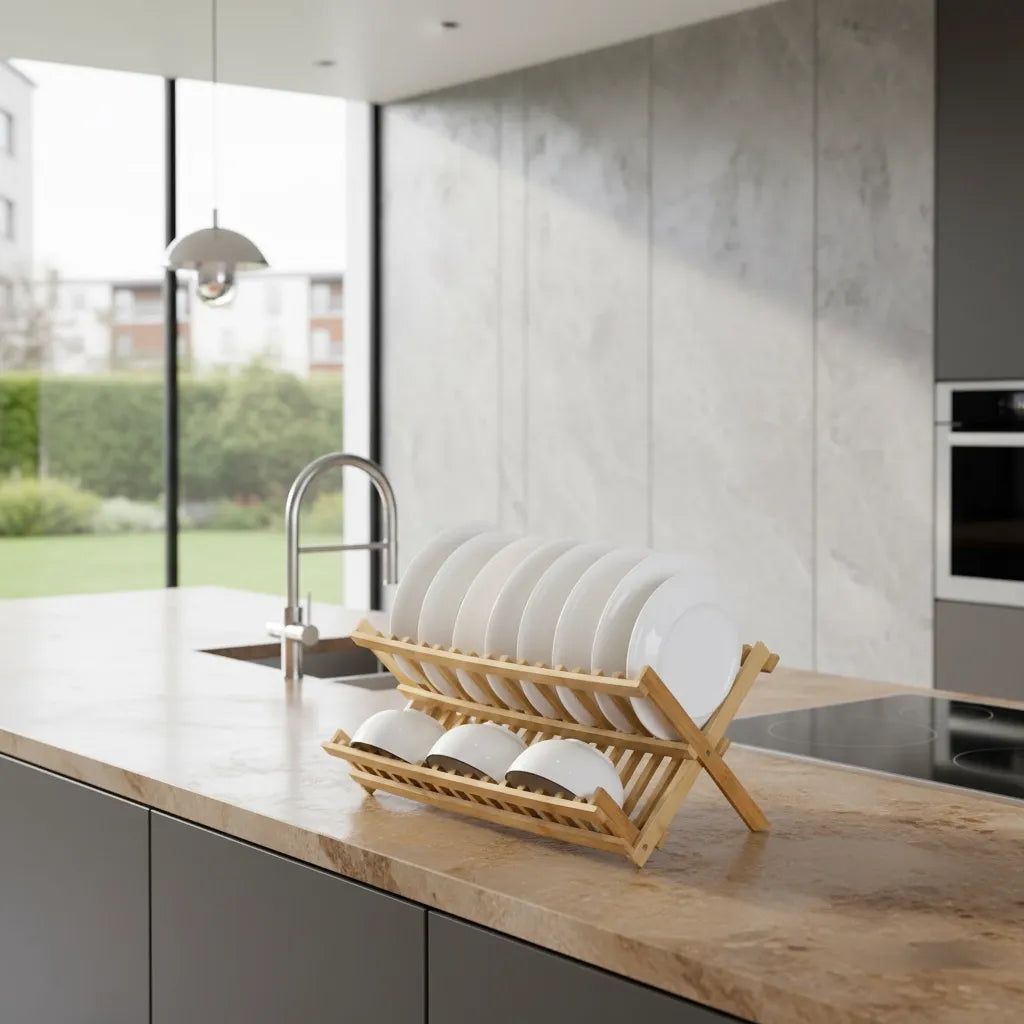 Egouttoir Vaisselle Bambou