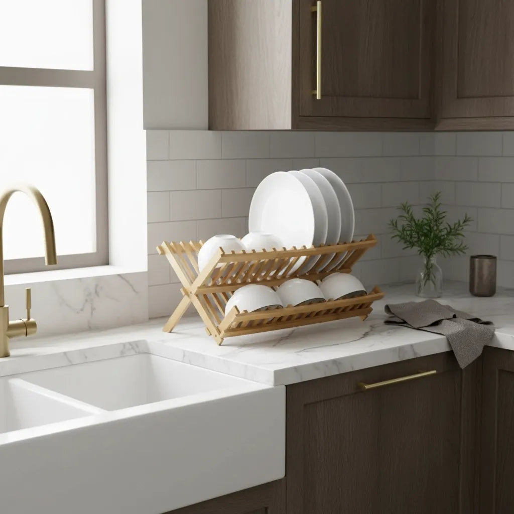 Egouttoir Vaisselle Bambou