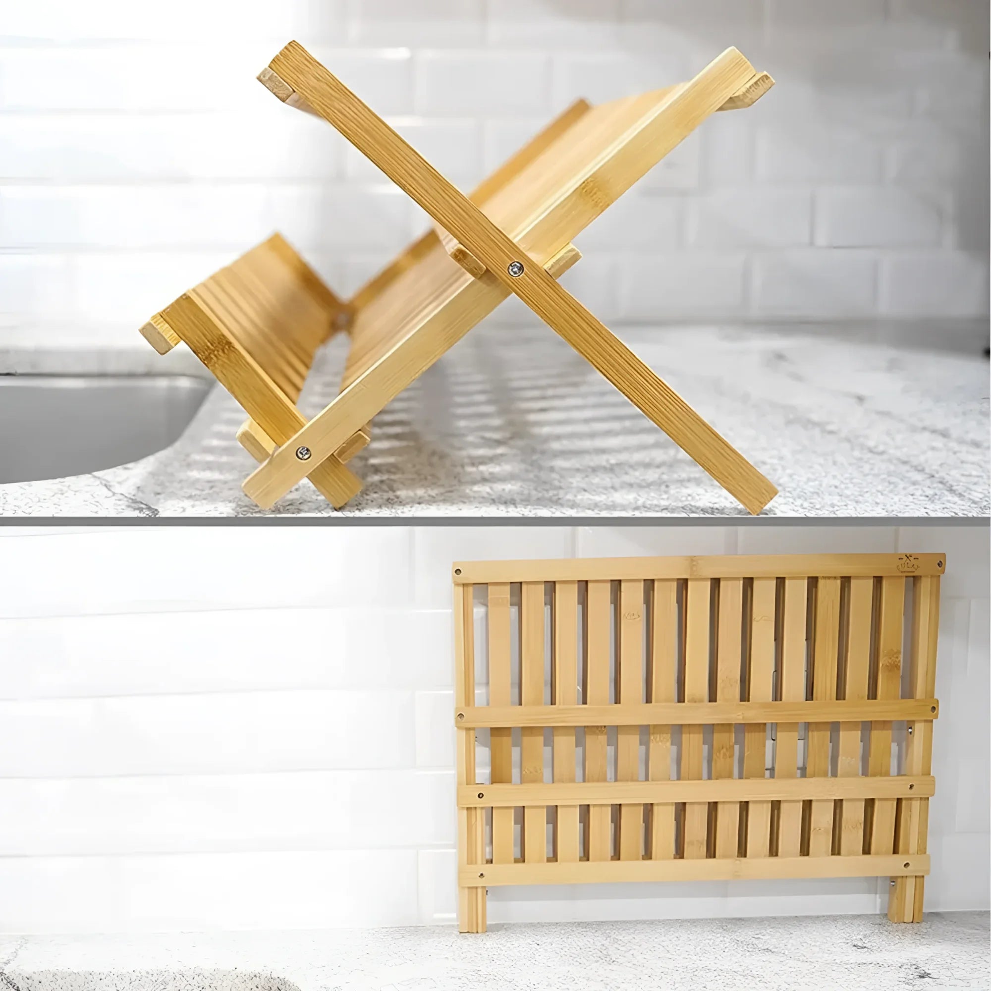 Egouttoir Vaisselle Bambou