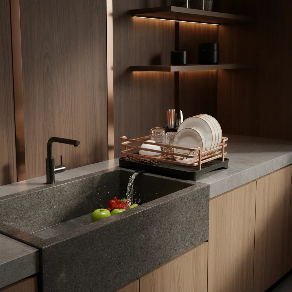 Egouttoir Vaisselle Doré