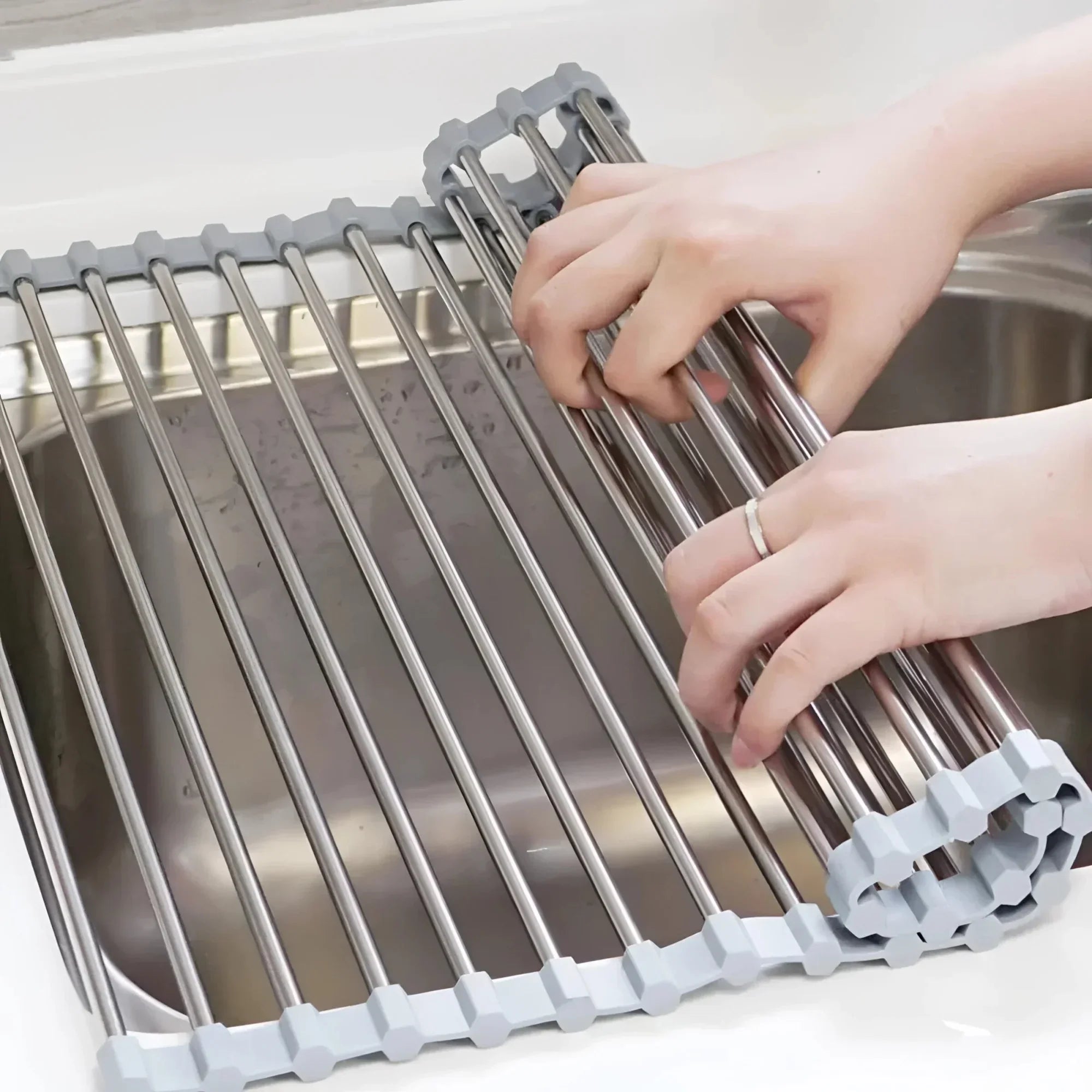 Egouttoir Vaisselle Enroulable