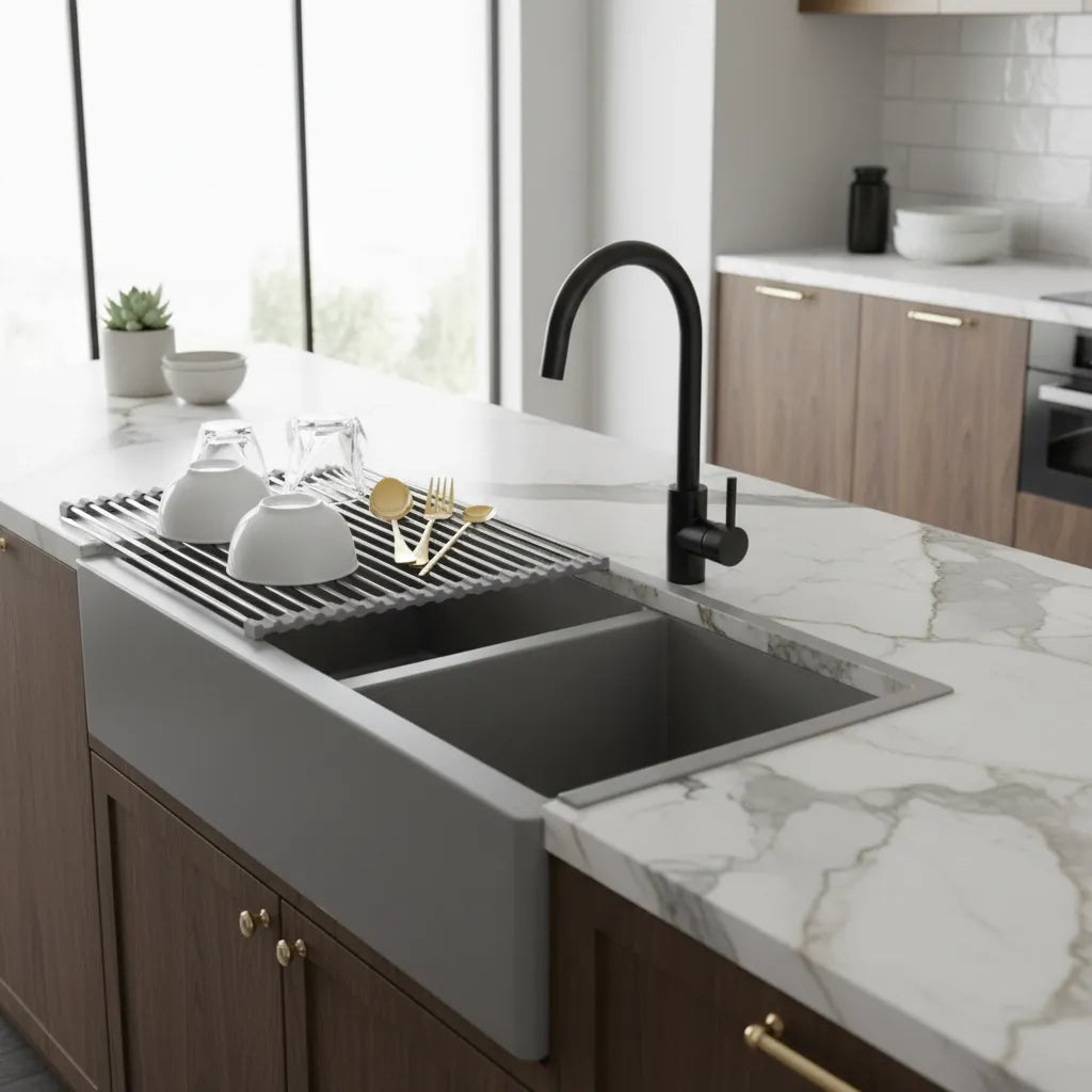 Egouttoir Vaisselle Enroulable