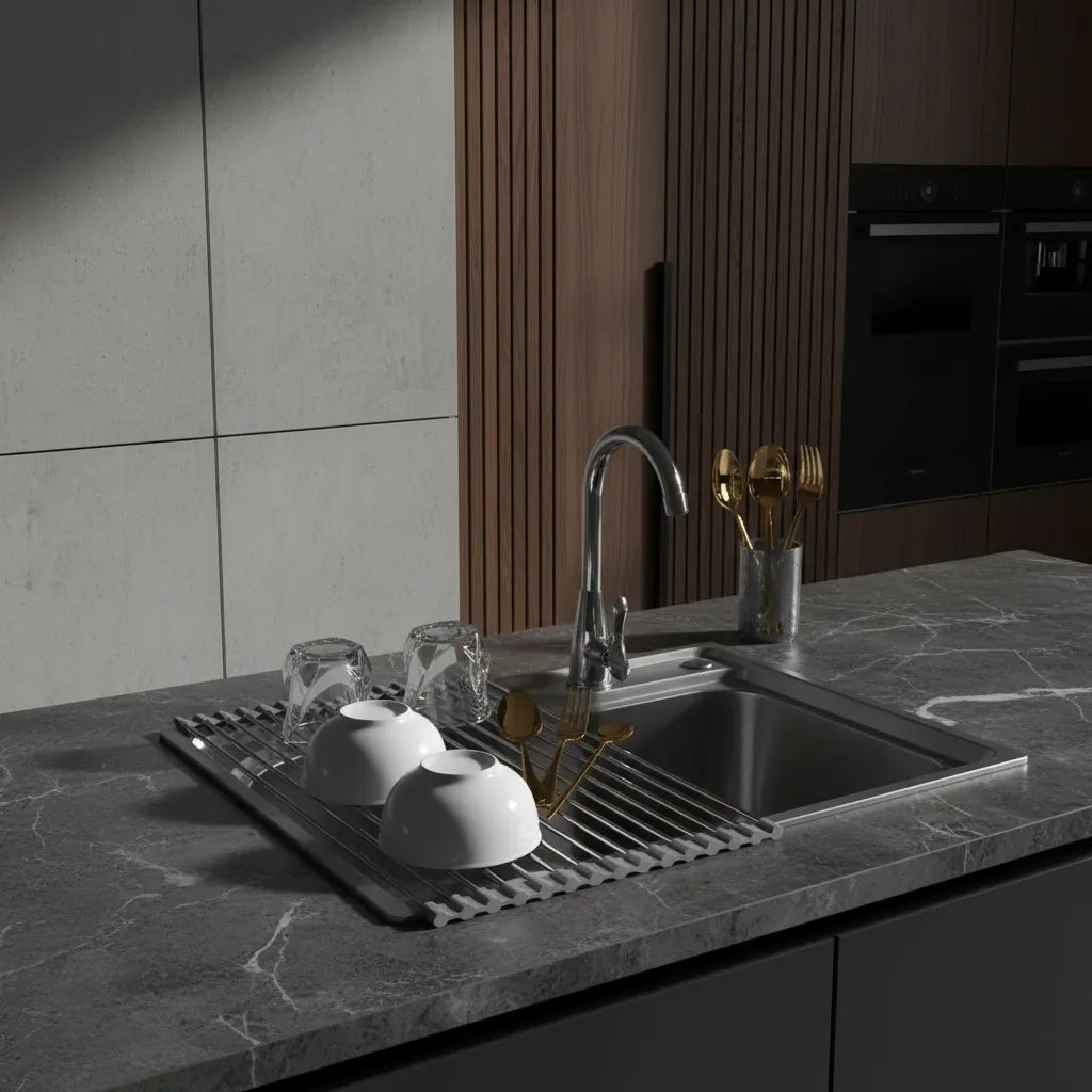 Egouttoir Vaisselle Enroulable