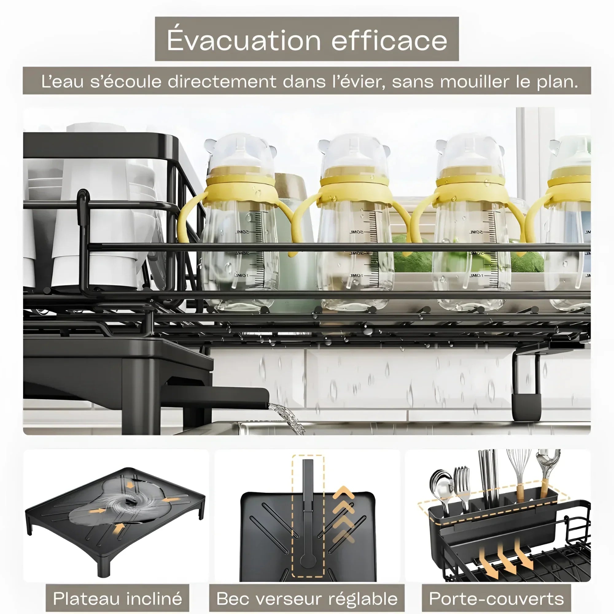 Egouttoir Vaisselle Extensible