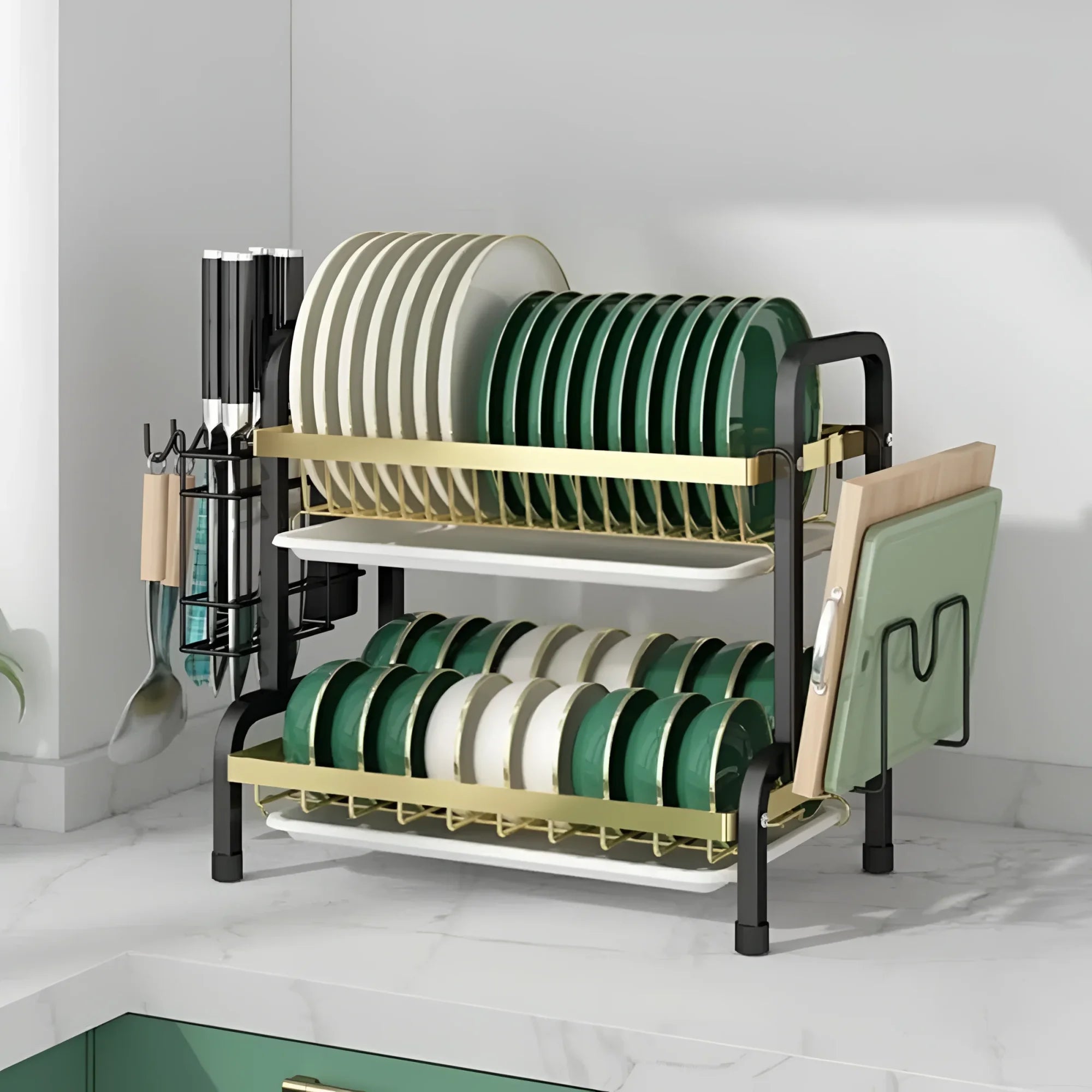 Egouttoir Vaisselle Metal Modèle 2 étages