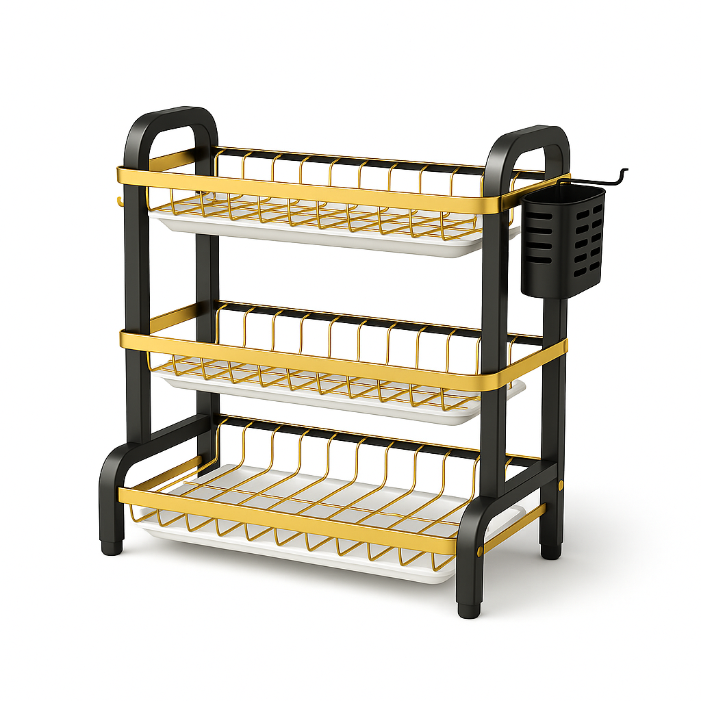 Egouttoir Vaisselle Metal Modèle 3 étages 2