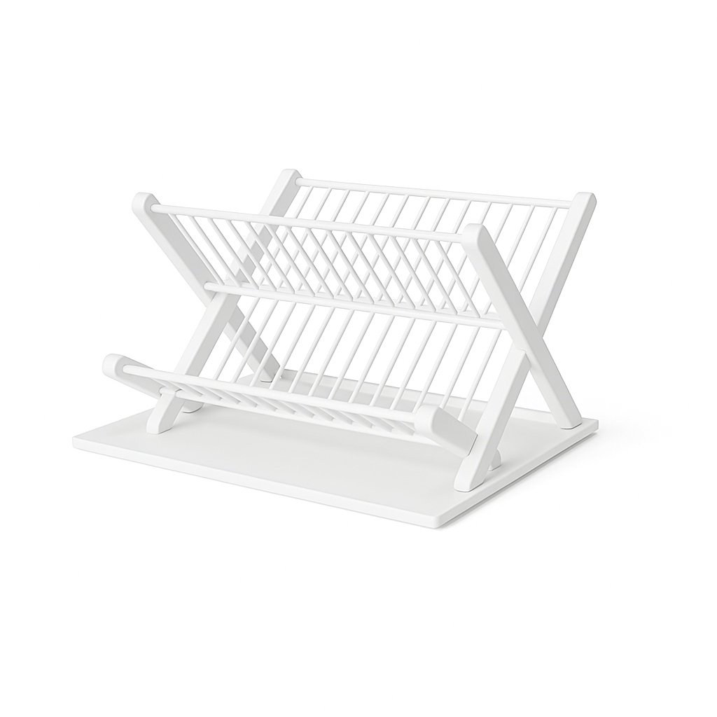 Egouttoir Vaisselle Pliable Blanc Neige 2