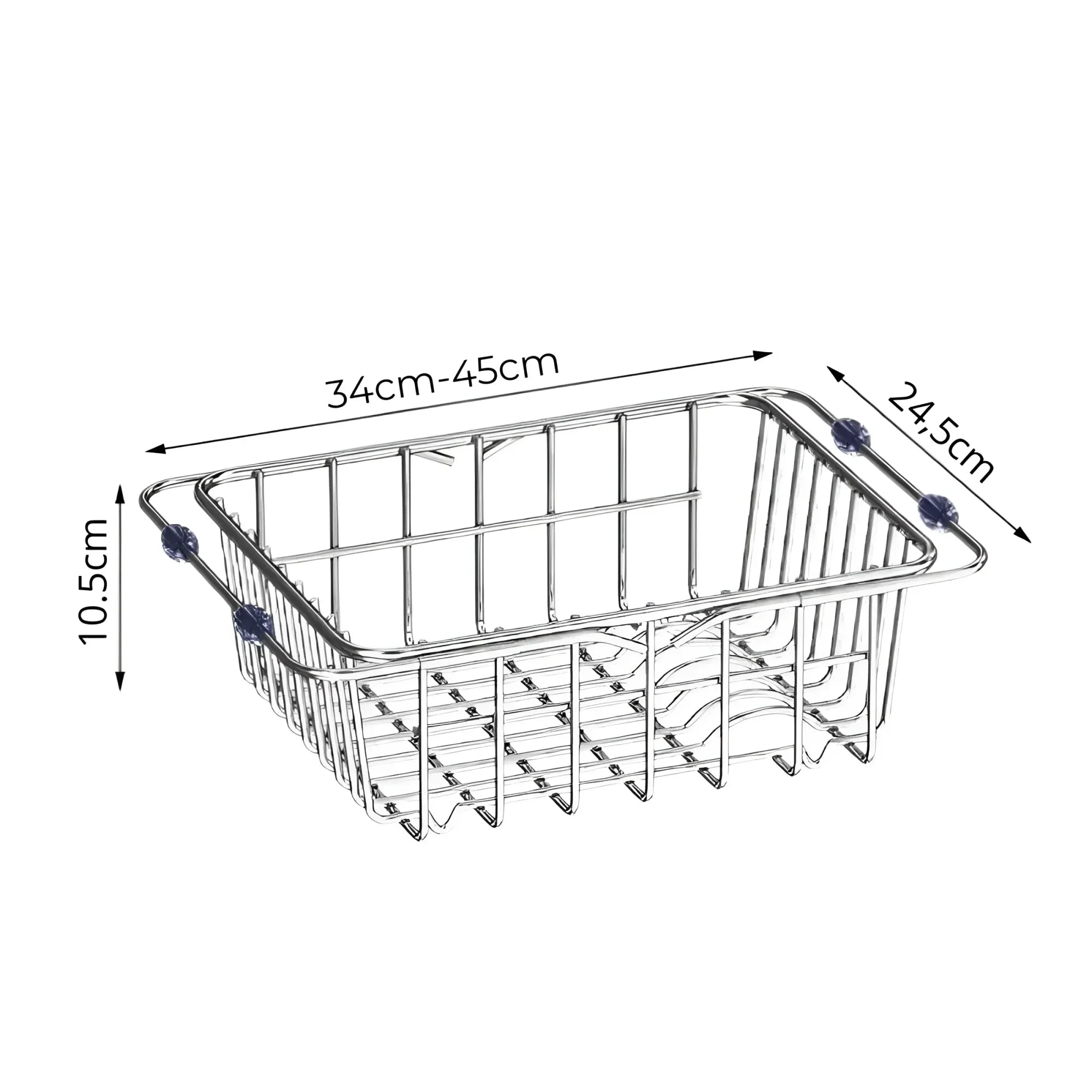 Egouttoir Vaisselle sur Evier Format Compact – 34 à 45 cm